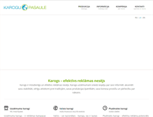 Tablet Screenshot of karogupasaule.lv
